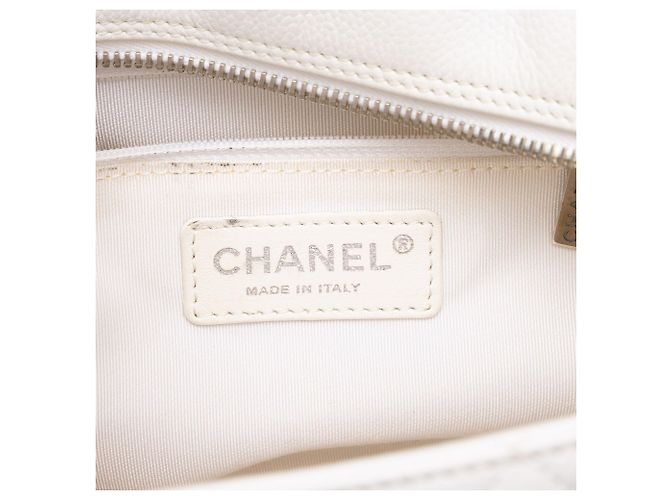 Chanel White Petite Caviar Timeless Tote - vista 5