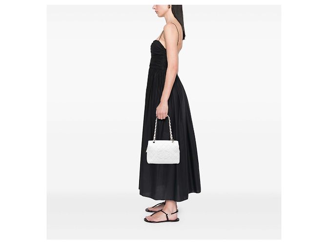 Chanel White Petite Caviar Timeless Tote - vista 6