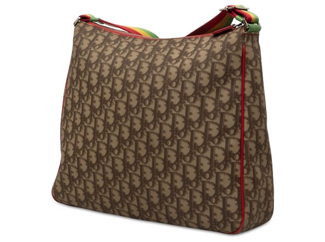 Borsa a tracolla Dior Beige Oblique Canvas Rasta - vista 2