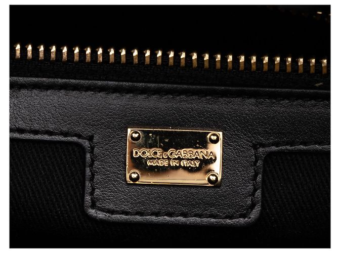 Borsa Shopper Dolce & Gabbana in tela blu con logo DG - vista 5