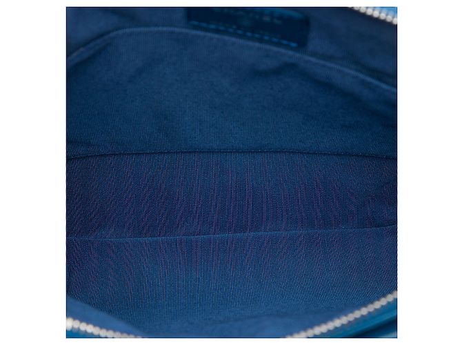 Bolsa Chanel Blue CC em tweed acolchoado e pele de cordeiro - vista 4