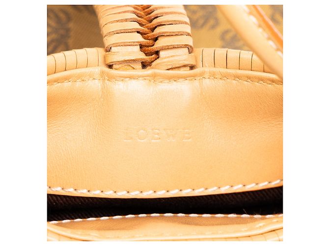 Borsetta cellulare crossbody LOEWE in tela Anagram marrone - vista 5