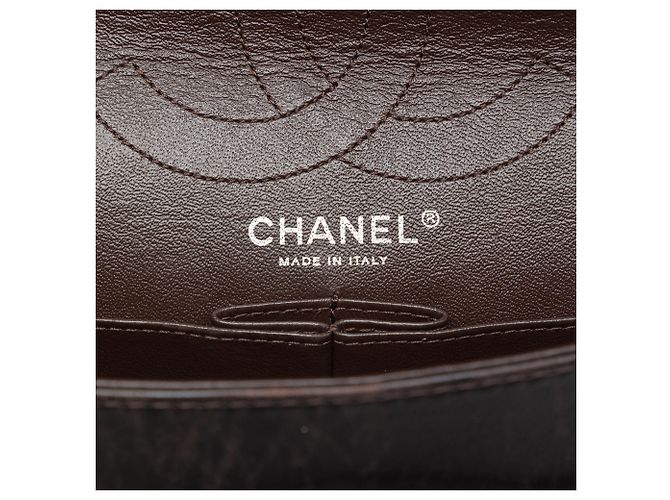 Chanel Brown Quilted Patent Reissue 2.55 Double Flap 226 - vista 5
