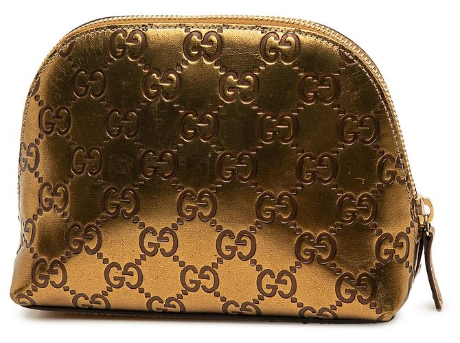 Pouch Guccissima metallizzata oro Gucci - vista 2