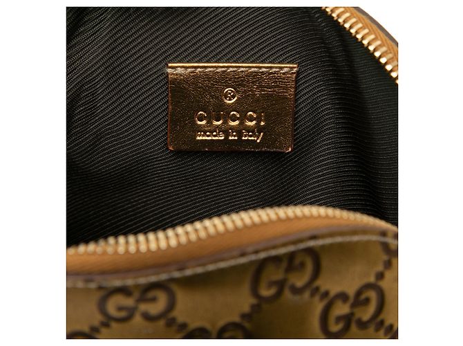 Pouch Guccissima metallizzata oro Gucci - vista 5