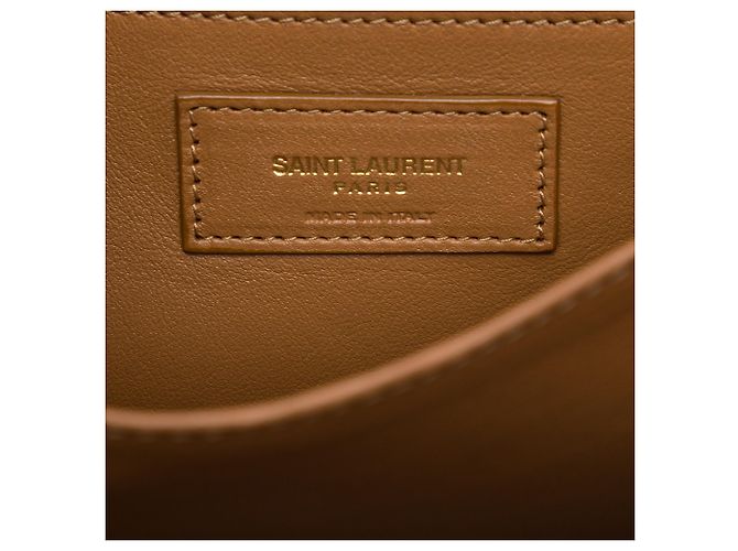 Autre Marque Saint Laurent Blue Le Monogramme Suede Trimmed Denim Crossbody - vista 5