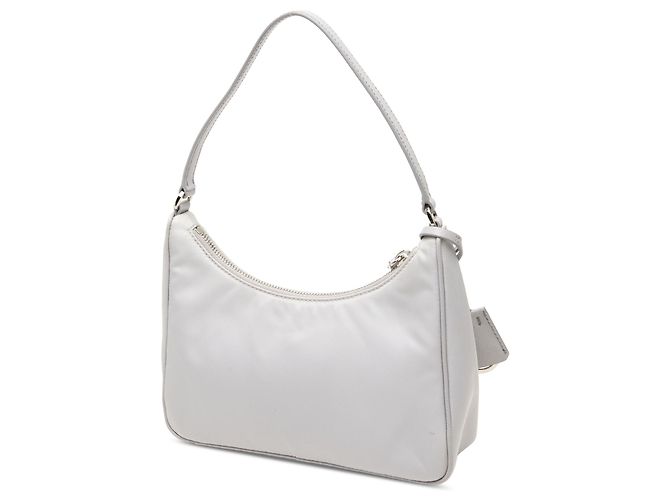 Bolsa de Ombro Prada White Mini Tessuto Re Edition 2005 - vista 2