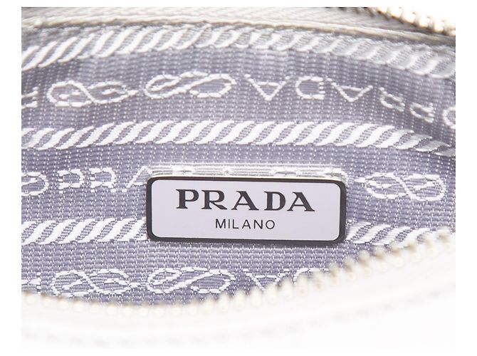 Bolsa de Ombro Prada White Mini Tessuto Re Edition 2005 - vista 5