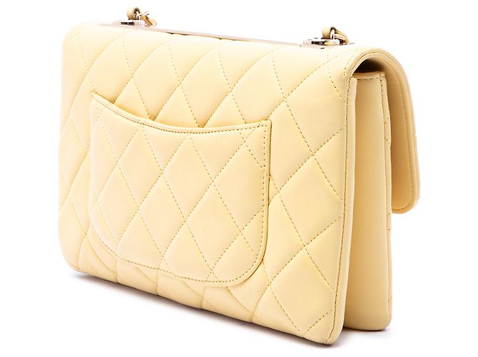 Chanel Yellow Quilted Lambskin Trendy CC Flap - vista 2