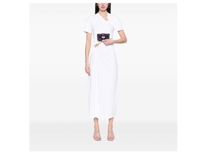 Clutch Elektra Prada em couro de bezerro roxo com tachas e fecho turn-lock - vista 6