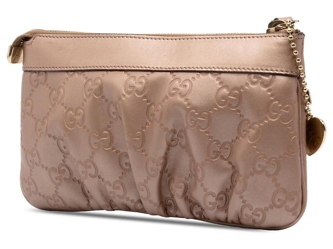 Pochette da polso Gucci Gold Guccissima - vista 2