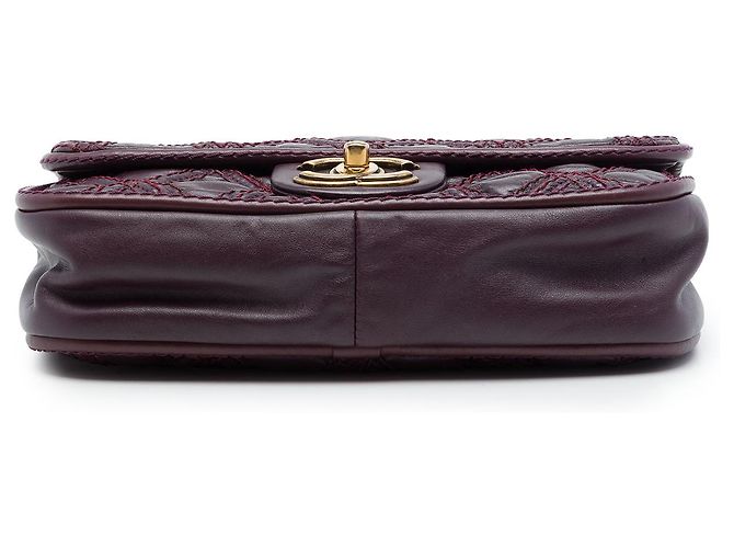 Chanel Purple Paris Bombay Small CC Calfskin Triptych Flap - vista 3