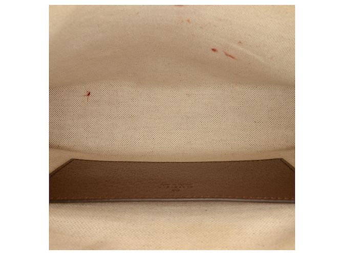 Pouch Gucci in tela Jumbo GG marrone - vista 4