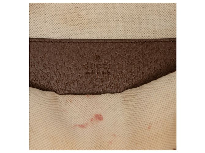 Pouch Gucci in tela Jumbo GG marrone - vista 5