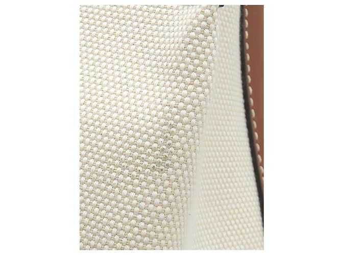 Borsa a secchiello Burberry Peggy Small in tela logo beige - vista 10