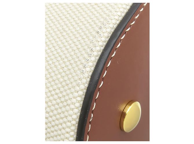 Borsa a secchiello Burberry Peggy Small in tela logo beige - vista 9