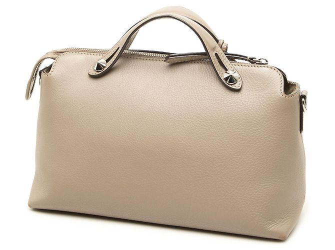 Fendi By The Way kleine Lederhandtasche in Braun - Ansicht 2