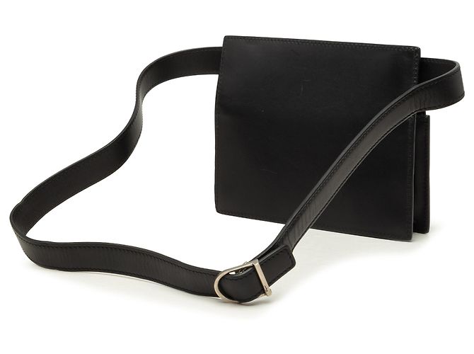 Salvatore Ferragamo Borsa cintura Ferragamo in pelle nera - vista 2