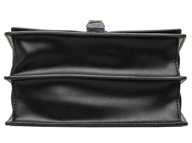 Fendi Black Small Leather Kan I Crossbody - vista 3