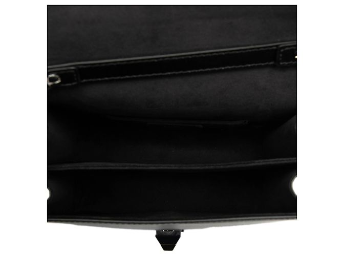 Fendi Black Small Leather Kan I Crossbody - vista 4
