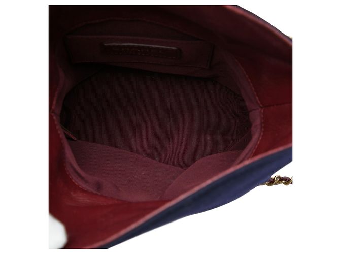 Bolsa Bucket Chanel Blue Paris Hamburg em lã acolchoada com pingentes Coco Sailor - vista 4