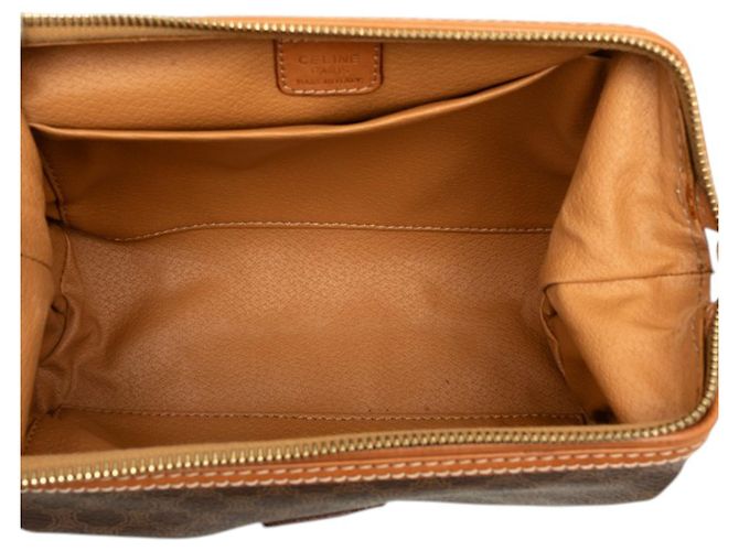 Céline Clutch Celine Brown Macadam Coated Canvas - vista 4