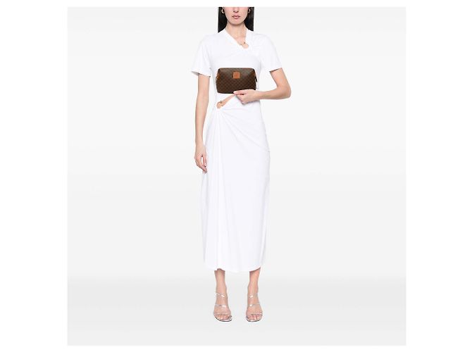 Céline Clutch Celine Brown Macadam Coated Canvas - vista 6