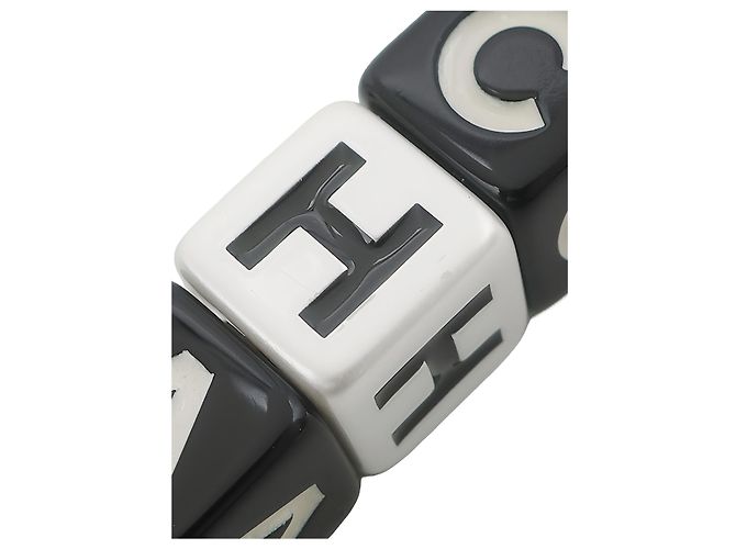 Chanel Mini Monacoco Flap em pele de cordeiro acolchoada preta com cristais de resina quadrados - vista 7