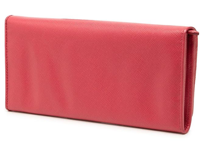 Prada Pink Multicolor Saffiano Lux Continental Wallet - view 2