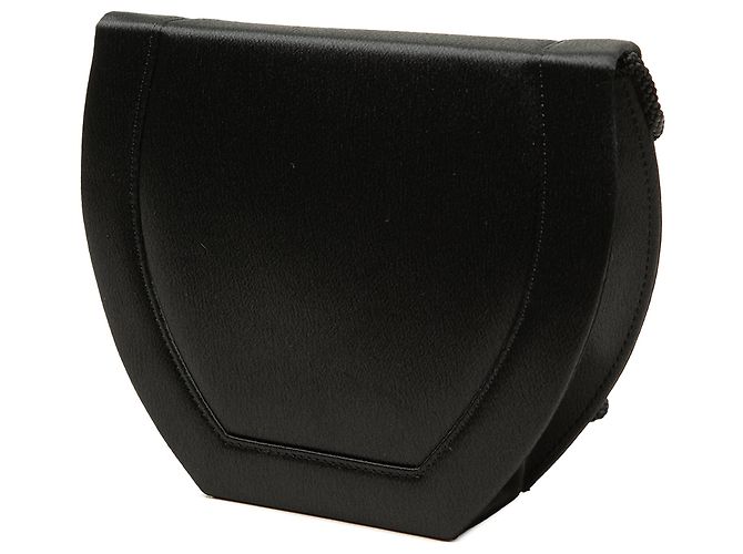 Autre Marque Borsa a tracolla Saint Laurent in raso nero con fiocco - vista 2