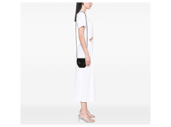 Autre Marque Borsa a tracolla Saint Laurent in raso nero con fiocco - vista 6