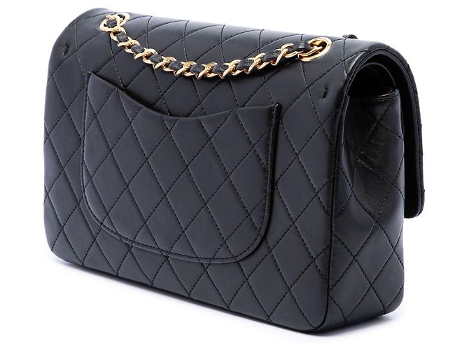 Chanel Black Medium Classic Lambskin Double Flap - Ansicht 2