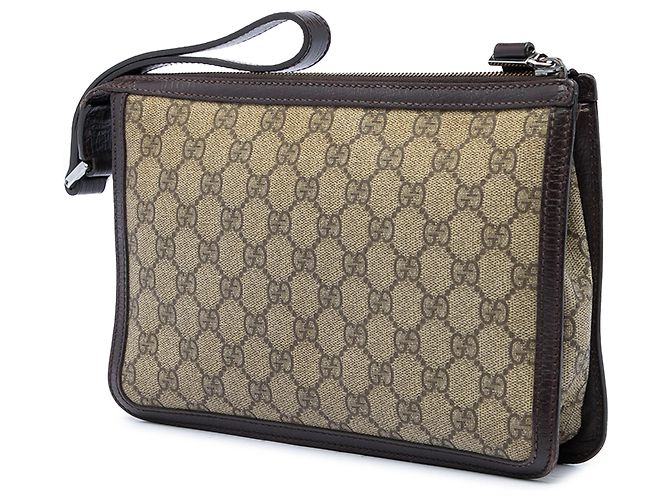 Clutch Gucci Beige GG Supreme - vista 2