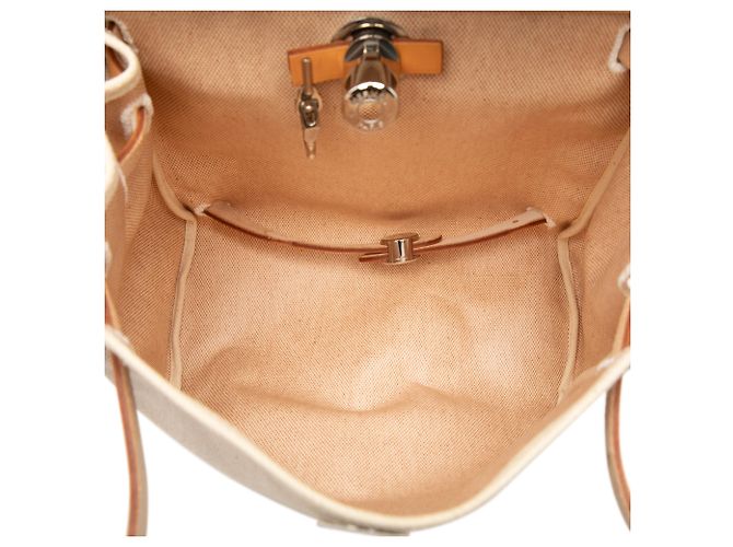 Hermès Beige Toile Herbag Backpack PM - view 4