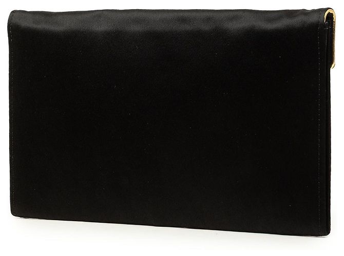 Autre Marque Clutch a busta in raso nero Saint Laurent - vista 2