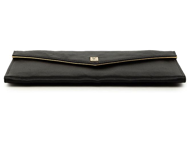 Autre Marque Clutch a busta in raso nero Saint Laurent - vista 3