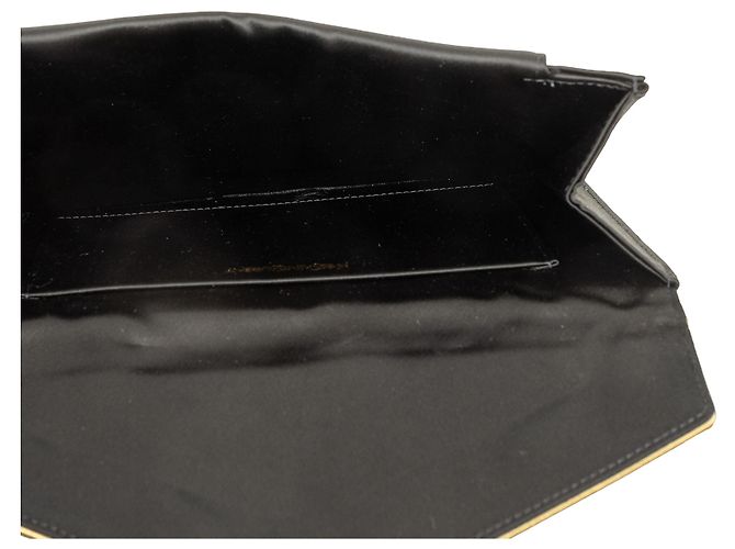 Autre Marque Clutch a busta in raso nero Saint Laurent - vista 4