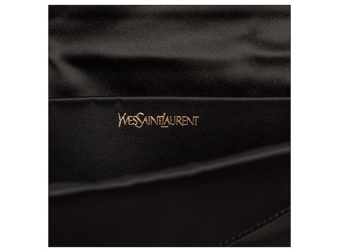 Autre Marque Clutch a busta in raso nero Saint Laurent - vista 5
