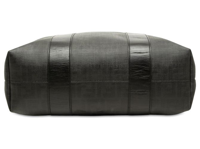 Borsa Tote Fendi Black Zucca Spalmati - vista 3