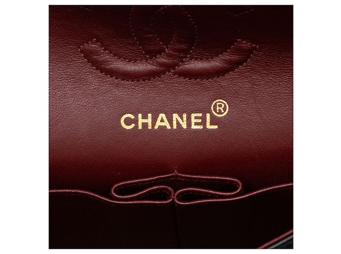 Chanel Black Small Classic Lambskin Double Flap - vista 5