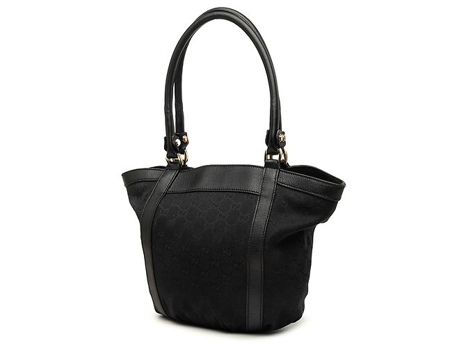 Borsa a mano Gucci Abbey D Ring in tela GG nera - vista 2