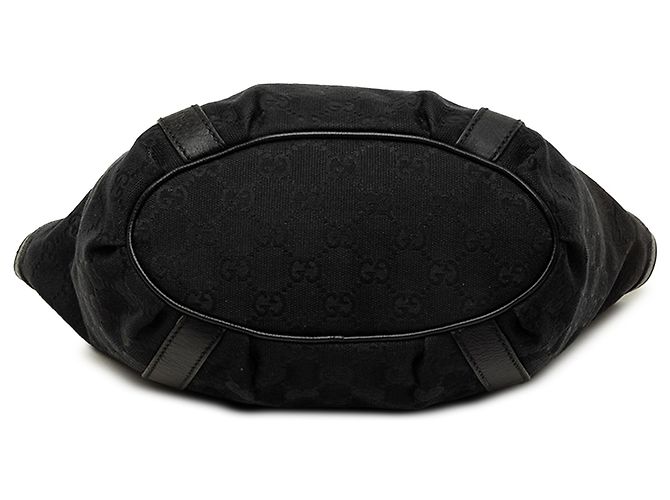 Borsa a mano Gucci Abbey D Ring in tela GG nera - vista 3
