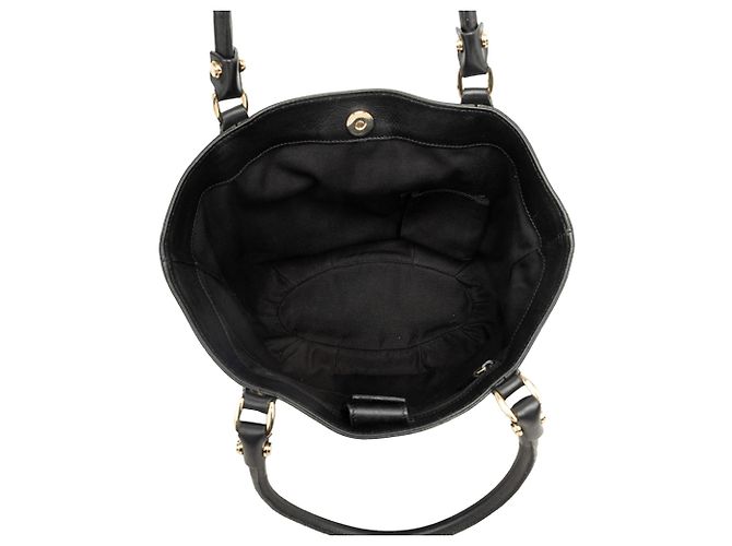 Borsa a mano Gucci Abbey D Ring in tela GG nera - vista 4