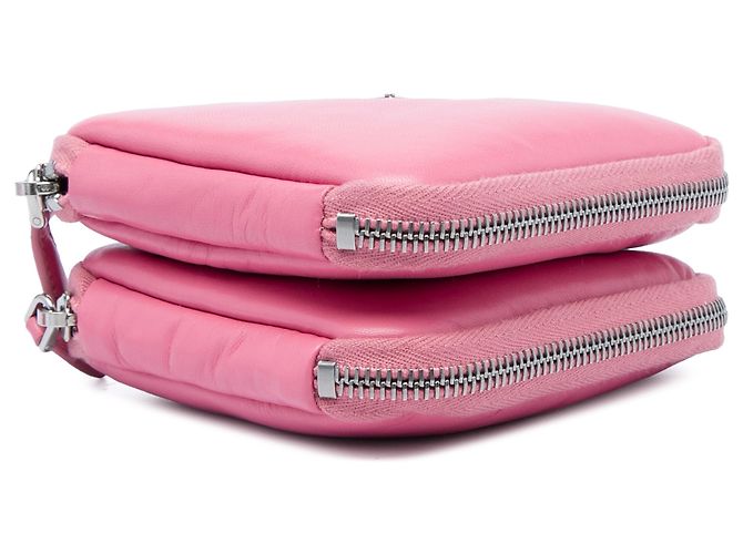 Prada Mini Soft Nappa Triangle Beutel Pink - Ansicht 3