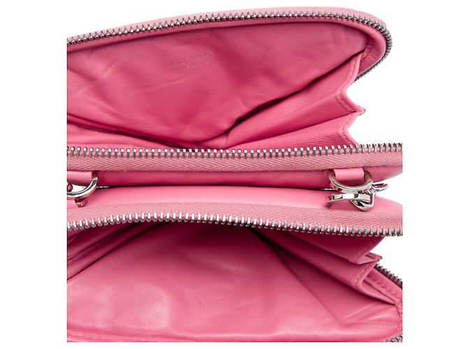 Prada Mini Soft Nappa Triangle Beutel Pink - Ansicht 4