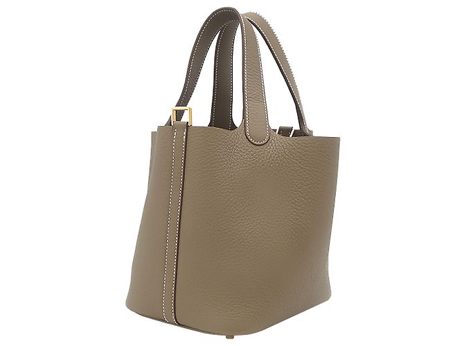 Hermès Brown Clemence Picotin Lock 18 - vista 7