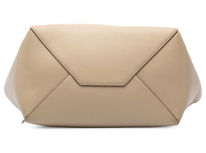 Céline Celine Phantom Cabas Tote Pequeno em Couro Bege - vista 3