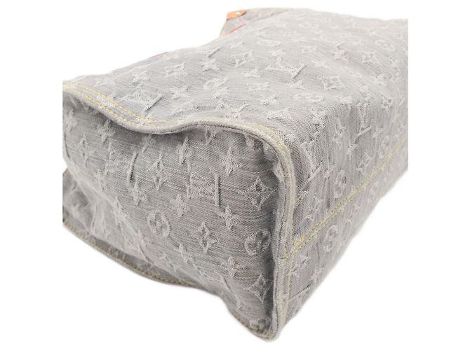 Louis Vuitton Gray Monogram Denim Onthego MM - vista 11