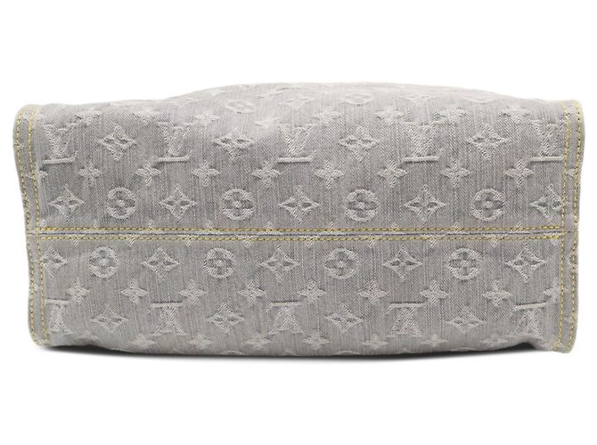 Louis Vuitton Gray Monogram Denim Onthego MM - vista 3