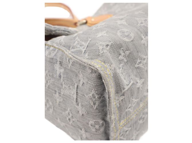 Louis Vuitton Gray Monogram Denim Onthego MM - vista 8